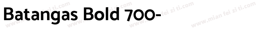 Batangas Bold 700字体转换